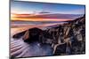 Rock formations on the beach at sunrise, Baja California Sur, Mexico-Panoramic Images-Mounted Photographic Print