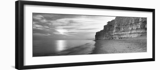Rock Formations on the Beach, Burton Bradstock, Dorset, England-null-Framed Photographic Print