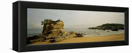 Rock Formations on the Beach, El Sardinero, Santander, Cantabria, Spain-null-Framed Premier Image Canvas