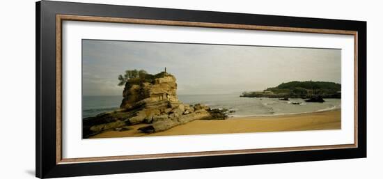 Rock Formations on the Beach, El Sardinero, Santander, Cantabria, Spain-null-Framed Photographic Print