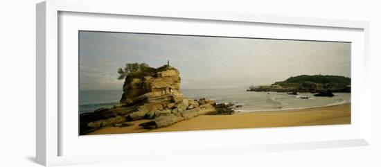 Rock Formations on the Beach, El Sardinero, Santander, Cantabria, Spain-null-Framed Photographic Print