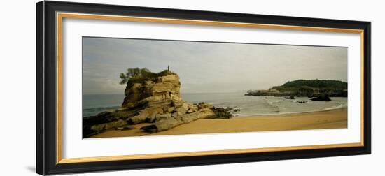 Rock Formations on the Beach, El Sardinero, Santander, Cantabria, Spain-null-Framed Photographic Print