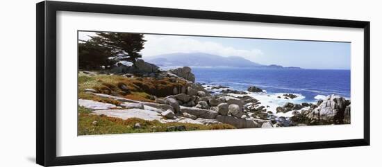 Rock Formations on the Coast, 17-Mile Drive, Monterey, Monterey County, California, USA-null-Framed Photographic Print