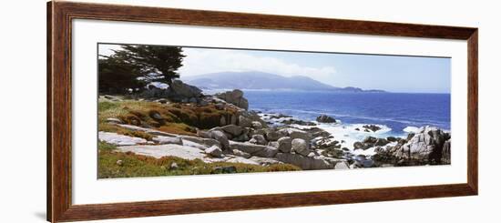 Rock Formations on the Coast, 17-Mile Drive, Monterey, Monterey County, California, USA-null-Framed Photographic Print