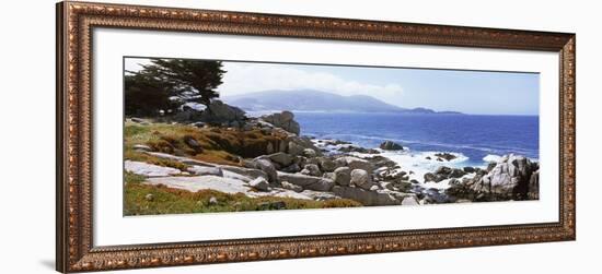 Rock Formations on the Coast, 17-Mile Drive, Monterey, Monterey County, California, USA-null-Framed Photographic Print