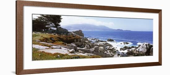 Rock Formations on the Coast, 17-Mile Drive, Monterey, Monterey County, California, USA-null-Framed Photographic Print