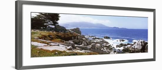 Rock Formations on the Coast, 17-Mile Drive, Monterey, Monterey County, California, USA-null-Framed Photographic Print