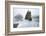 Rock formations on the coast, Cannon Beach, , Pacific Northwest, Oregon, USA-Panoramic Images-Framed Photographic Print