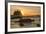 Rock Formations Silhouetted At Sunset On The Pacífic Coast Of Olympic National Park-Inaki Relanzon-Framed Photographic Print