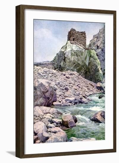 Rock Fortress, Afghan Border, C1924-null-Framed Giclee Print