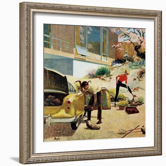 "Rock Garden," April 22, 1961-George Hughes-Framed Giclee Print