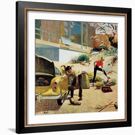 "Rock Garden," April 22, 1961-George Hughes-Framed Giclee Print