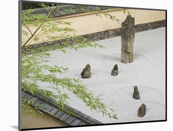 Rock Garden, Portland Japanese Garden, Oregon, USA-William Sutton-Mounted Photographic Print