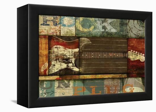 Rock Guitar-Eric Yang-Framed Stretched Canvas