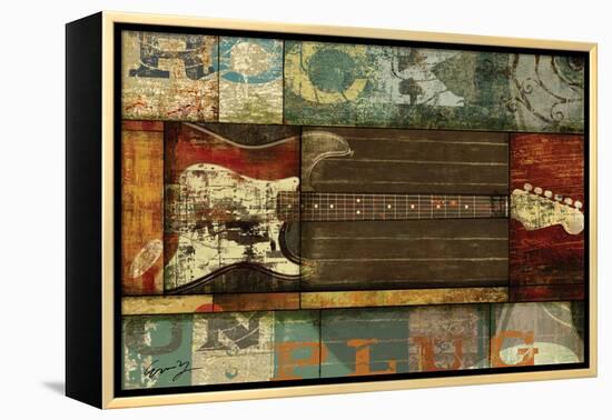 Rock Guitar-Eric Yang-Framed Stretched Canvas