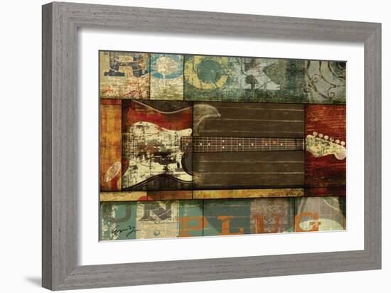 Rock Guitar-Eric Yang-Framed Art Print