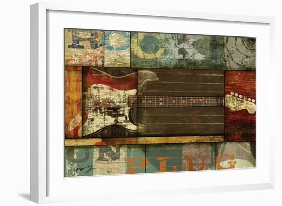 Rock Guitar-Eric Yang-Framed Art Print