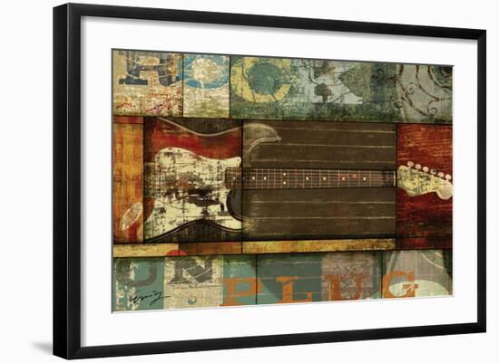Rock Guitar-Eric Yang-Framed Art Print