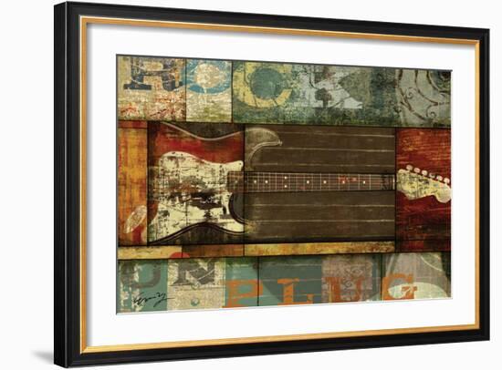 Rock Guitar-Eric Yang-Framed Art Print