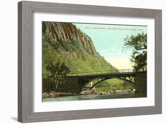 Rock Lane Bridge, New Haven, Connecticut-null-Framed Art Print