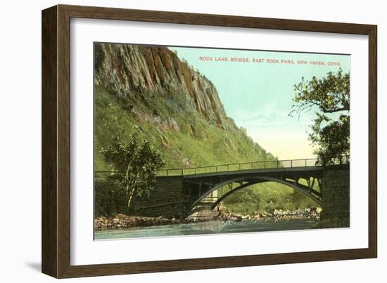 Rock Lane Bridge, New Haven, Connecticut-null-Framed Art Print