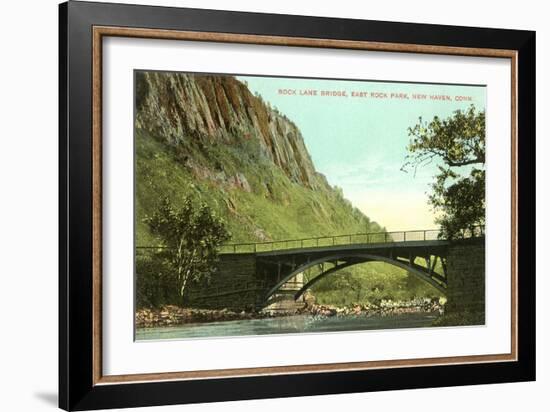 Rock Lane Bridge, New Haven, Connecticut-null-Framed Art Print