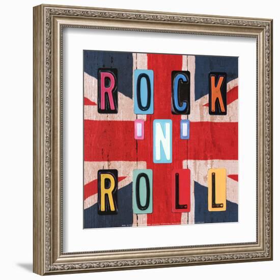 Rock'n Roll British-Blonde Attitude-Framed Art Print