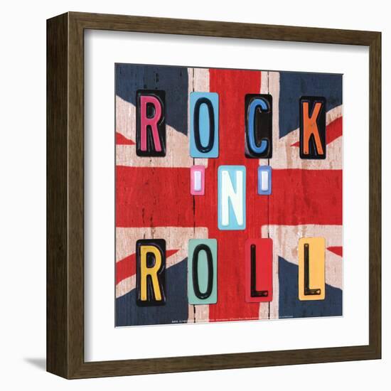 Rock'n Roll British-Blonde Attitude-Framed Art Print