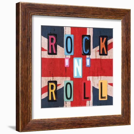 Rock'n Roll British-Blonde Attitude-Framed Art Print