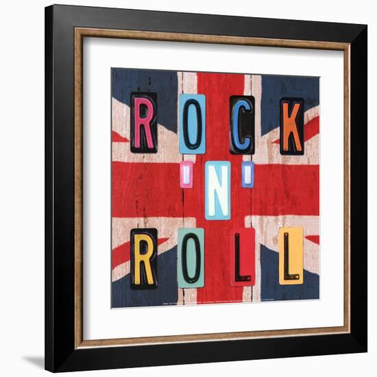 Rock'n Roll British-Blonde Attitude-Framed Art Print