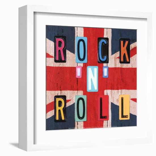 Rock'n Roll British-Blonde Attitude-Framed Art Print