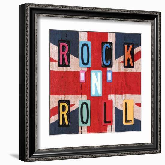 Rock'n Roll British-Blonde Attitude-Framed Art Print