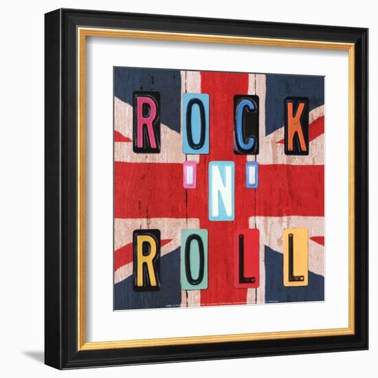 Rock'n Roll British-Blonde Attitude-Framed Art Print