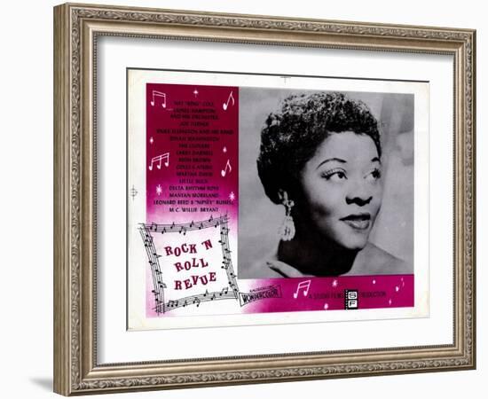 Rock 'N' Roll Revue, Dinah Washington, 1955-null-Framed Art Print