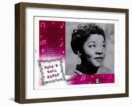 Rock 'N' Roll Revue, Dinah Washington, 1955-null-Framed Art Print