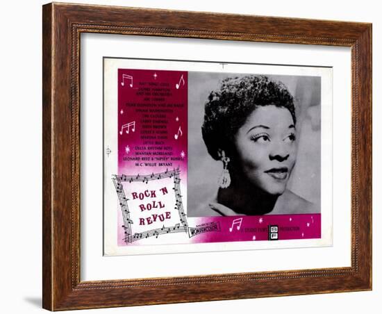 Rock 'N' Roll Revue, Dinah Washington, 1955-null-Framed Art Print