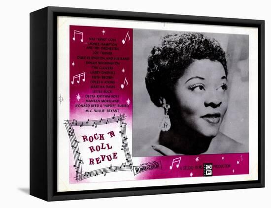 Rock 'N' Roll Revue, Dinah Washington, 1955-null-Framed Stretched Canvas