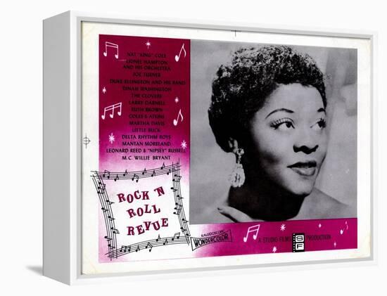 Rock 'N' Roll Revue, Dinah Washington, 1955-null-Framed Stretched Canvas