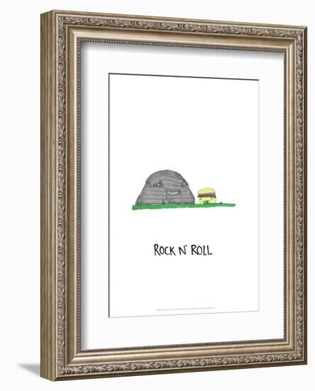 Rock 'n' Roll - Tom Cronin Doodles Cartoon Print-Tom Cronin-Framed Giclee Print