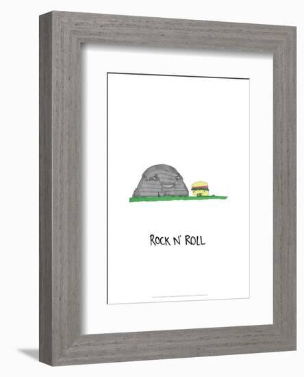 Rock 'n' Roll - Tom Cronin Doodles Cartoon Print-Tom Cronin-Framed Giclee Print