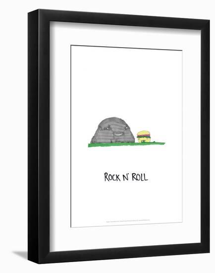 Rock 'n' Roll - Tom Cronin Doodles Cartoon Print-Tom Cronin-Framed Giclee Print