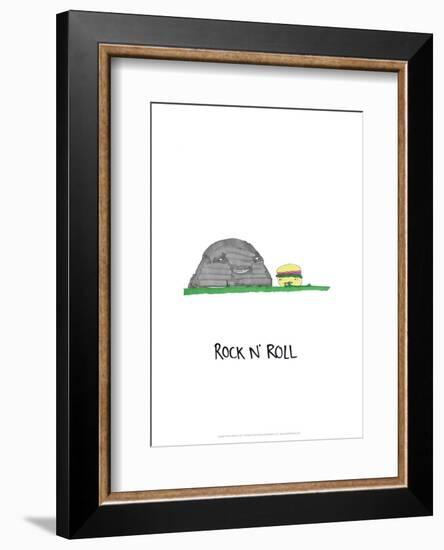 Rock 'n' Roll - Tom Cronin Doodles Cartoon Print-Tom Cronin-Framed Giclee Print