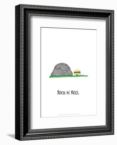 Rock 'n' Roll - Tom Cronin Doodles Cartoon Print-Tom Cronin-Framed Giclee Print