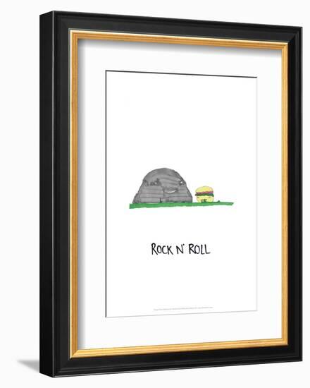 Rock 'n' Roll - Tom Cronin Doodles Cartoon Print-Tom Cronin-Framed Giclee Print