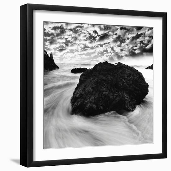 Rock on the Beach-null-Framed Photographic Print