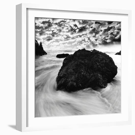 Rock on the Beach-null-Framed Photographic Print