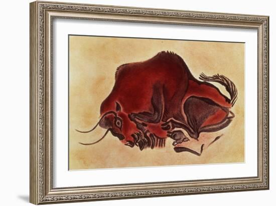 Rock Painting of a Bison, Late Magdalenian, 13000 BC-null-Framed Giclee Print