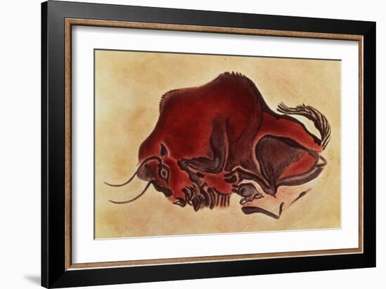 Rock Painting of a Bison, Late Magdalenian, 13000 BC-null-Framed Giclee Print