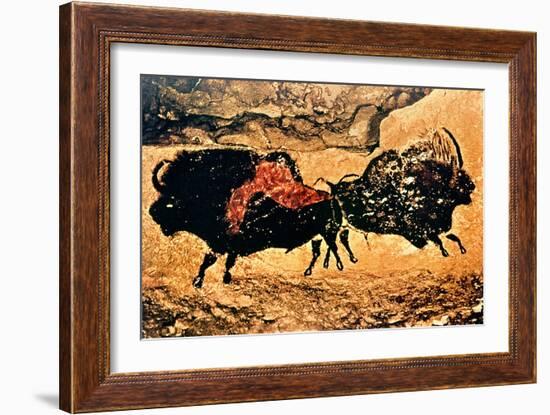 Rock Painting of Bison, circa 17000 BC-null-Framed Giclee Print