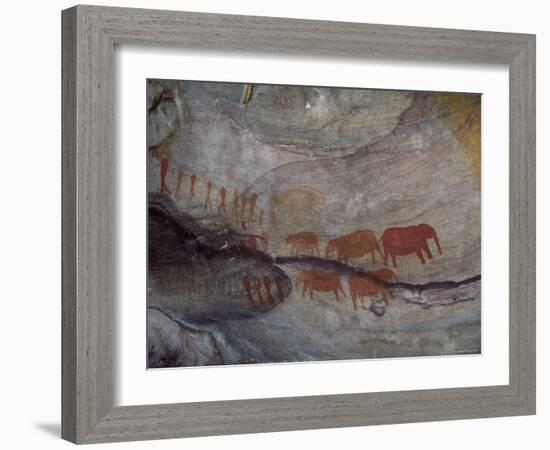 Rock Paintings, Matopo Park, Zimbabwe, Africa-I Vanderharst-Framed Photographic Print